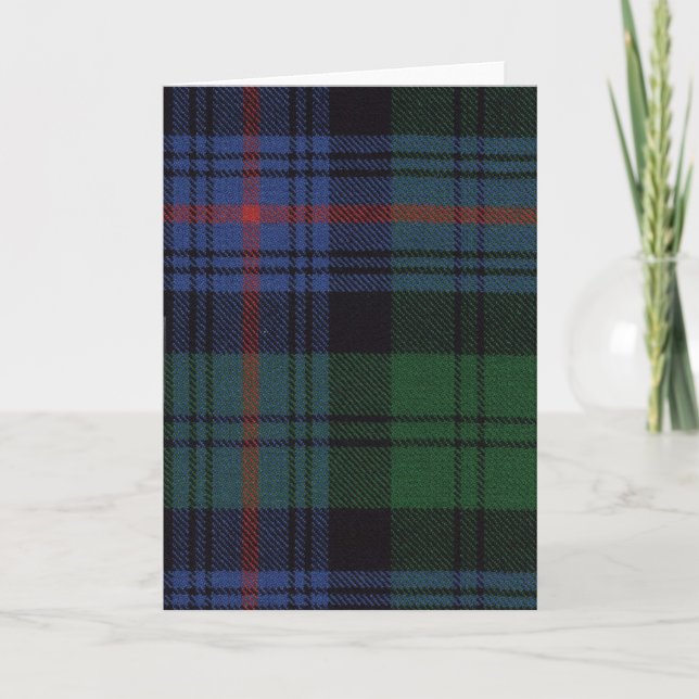 Greeting Card Armstrong Ancient Tartan Print (Front)