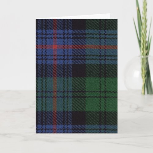 Greeting Card Armstrong Ancient Tartan Print