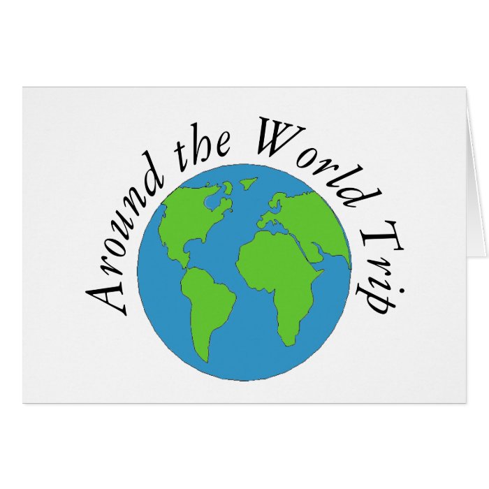 Greeting Card Around the World Zazzle