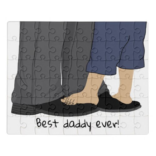 Greeting Card Best Dad Ever Jigsaw Puzzle