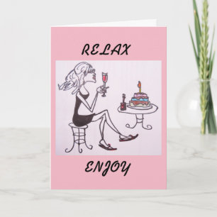 GREETING CARD - BIRTHDAY LADY