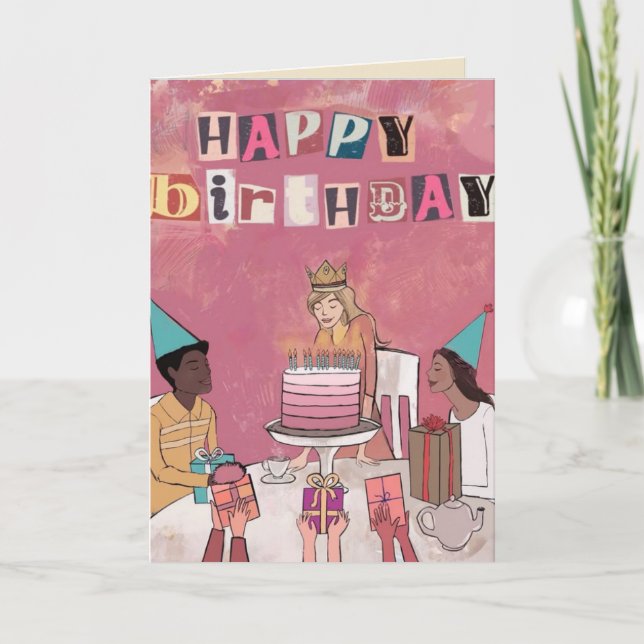 Greeting Card Birthday Party (Front)
