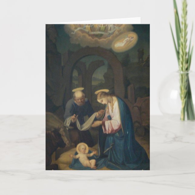 Greeting Card (Blank/Custom): Birth of Christ (Front)