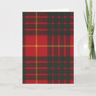 Greeting Card Cameron Clan Modern Tartan