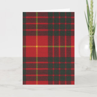Greeting Card Cameron Clan Modern Tartan
