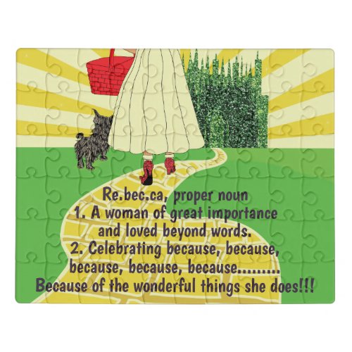 Greeting Card Celebrating Her Jigsaw Puzzle