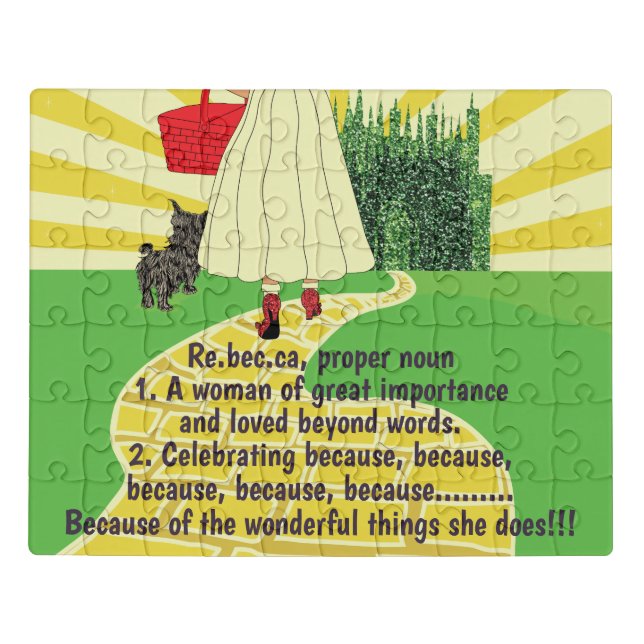 Greeting Card Celebrating Her Jigsaw Puzzle (Puzzle Horizontal)