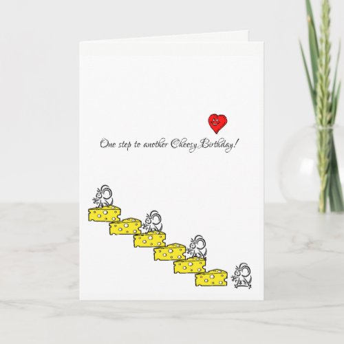 Greeting Card Cheesy Happy Birthday One Step Mouse