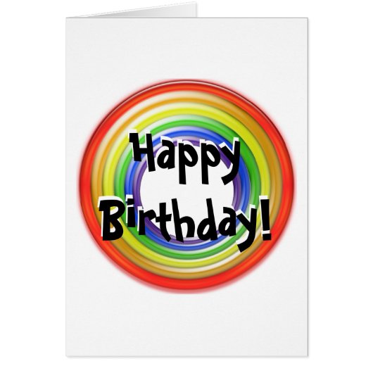 Greeting Card - Colorful Circles (Front)