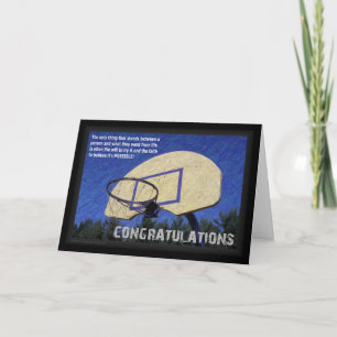 Greeting Card "Congrats-Grad" 5x7 w/plain wht en