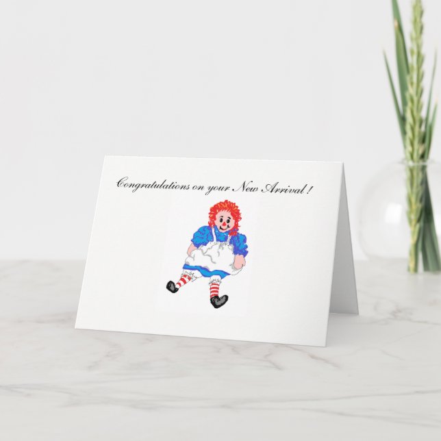 Greeting Card Congratulations on your Baby Girl (Front)
