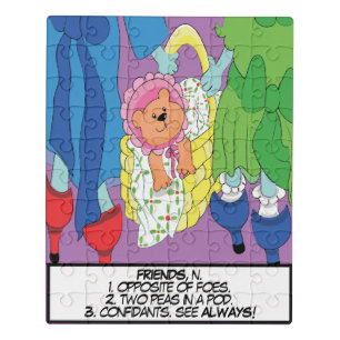 Greeting Card Define Friends Jigsaw Puzzle