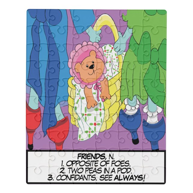 Greeting Card Define Friends Jigsaw Puzzle (Puzzle Vertical)