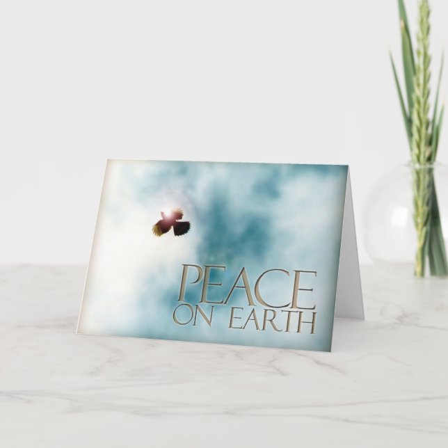 Greeting Card Dove Peace On Earth (Front)