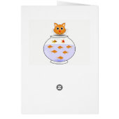 Greeting card fish cats (Back)