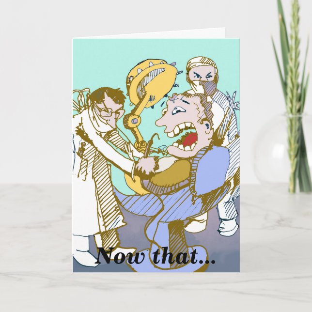 Greeting card for a new dentist (Front)
