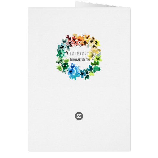 greeting Card for Charity (Back)