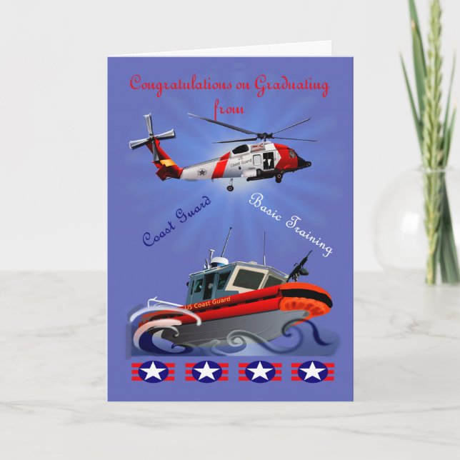 Greeting Card  for Coastguard Graduate (Front)