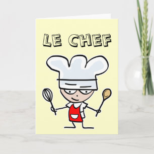 Greeting card for cooks