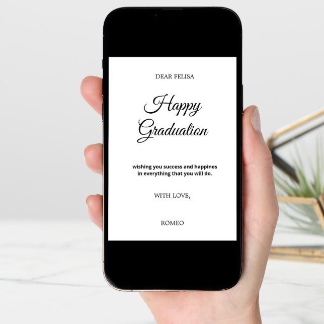 Greeting Card FOR GRADUATION (Front Digital)