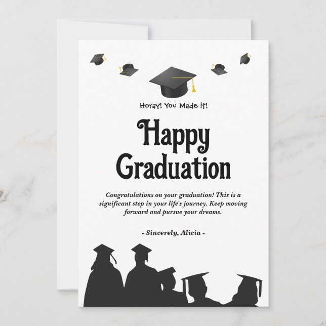 greeting card for graduation (Front)