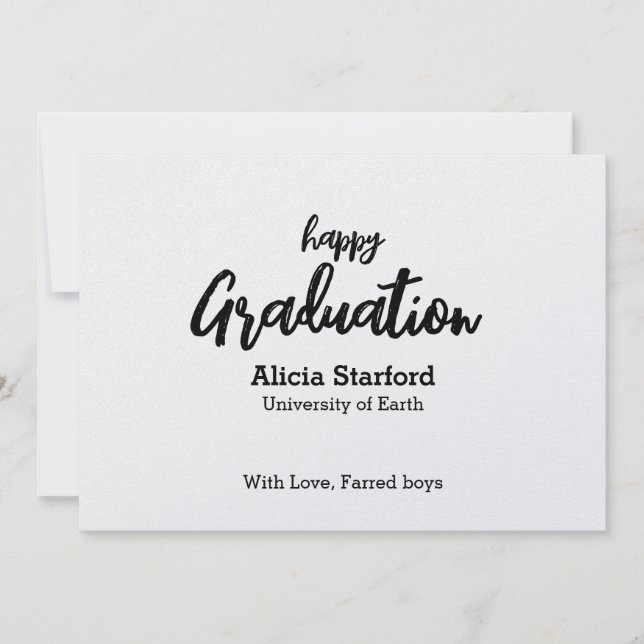 Greeting card for graduation (Front)
