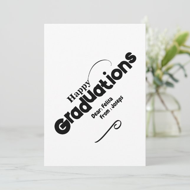 greeting card for graduation (Standing Front)