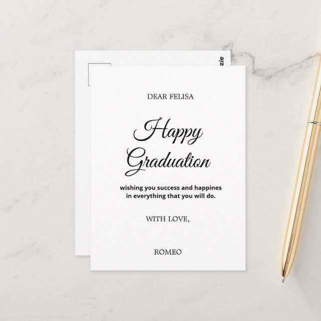 Greeting Card FOR GRADUATION (Front/Back In Situ)