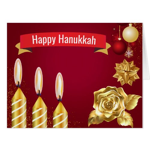 GREETING CARD FOR HANUKKAH AND WINTER HOLIDAYS