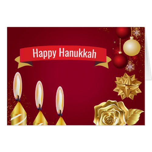 GREETING CARD FOR HANUKKAH AND WINTER HOLIDAYS