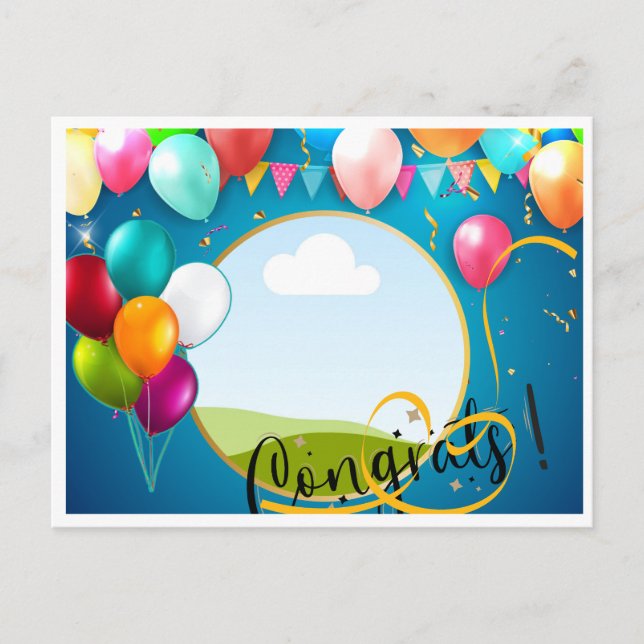 Greeting card for Happy Birthday (Front)