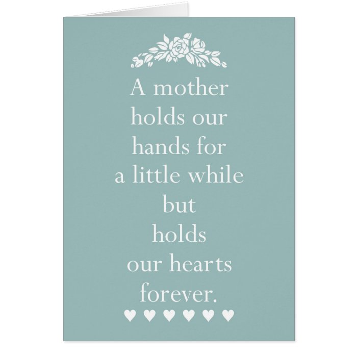 Greeting card for Mother's birthday, mother's day