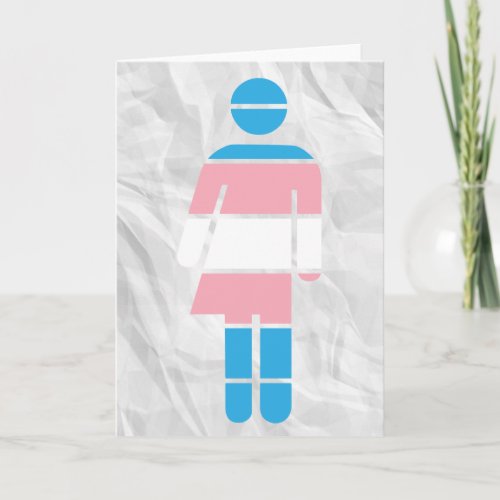 Greeting card for transgender woman