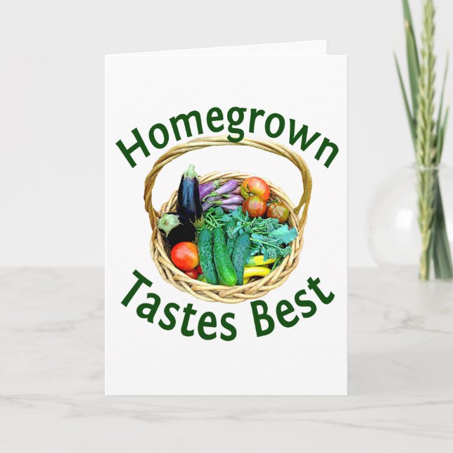 Greeting Card for Vegetable Gardeners & Foodies (Front)
