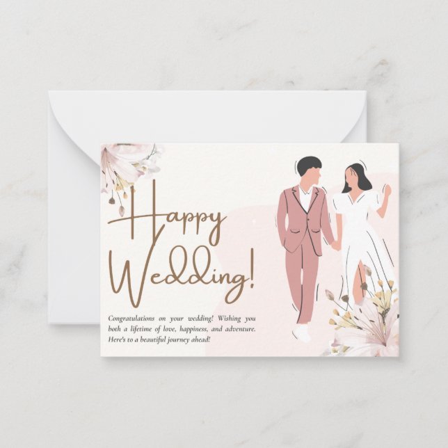 Greeting Card For Weddings. (Front)