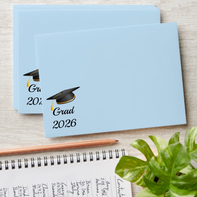 Greeting Card Grad Cap Envelope (Stacked)
