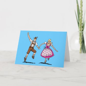Greeting Card Happy Beer Festival Couple by frankramspott at Zazzle