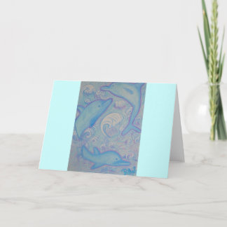 Greeting Card -Happy Dolphins