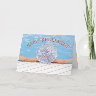 Greeting Card - Happy Retirement - Bathing Beauty