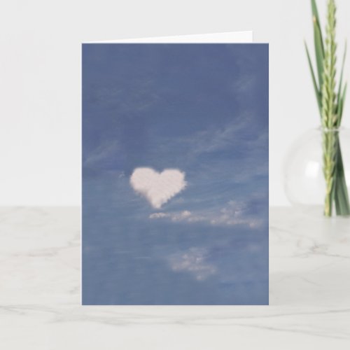 GREETING CARD Heart Cloud_ Card