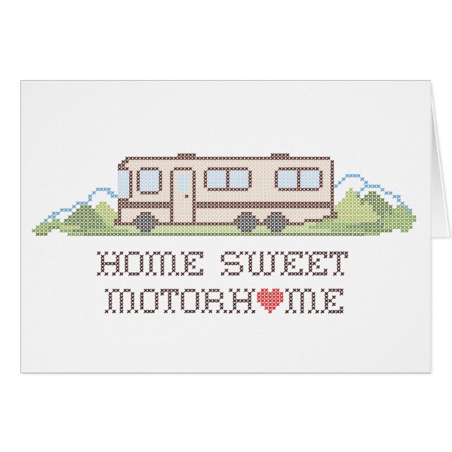 Greeting Card - Home Sweet Motor Home (Front Horizontal)