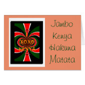 Greeting Card Horizontal Template From Kenya (Front Horizontal)