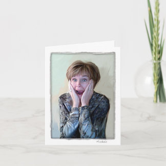 Greeting card. Humorous, thinking of you. Card