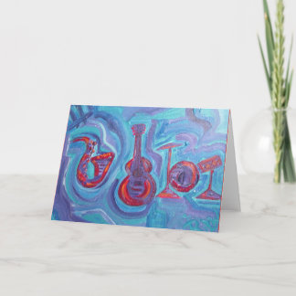 Greeting Card - jazz in the afternoon