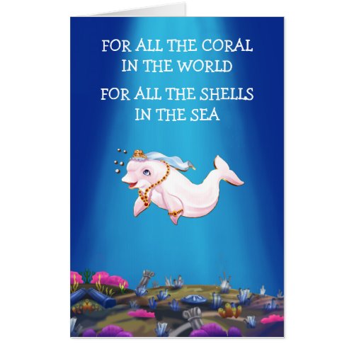 Greeting Card Jumbo 24 x 36 FOR ALL THE CORAL