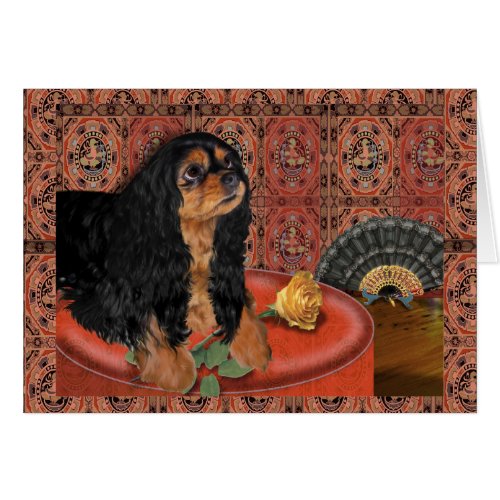 Greeting card King Charles Cavalier Spaniel