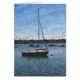 GREETING CARD: Lake Harriet Boats, Mpls., MN_Card Cards