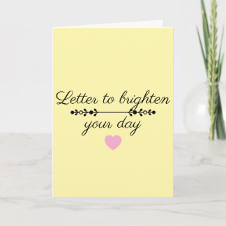 Greeting  Card- Letter Card