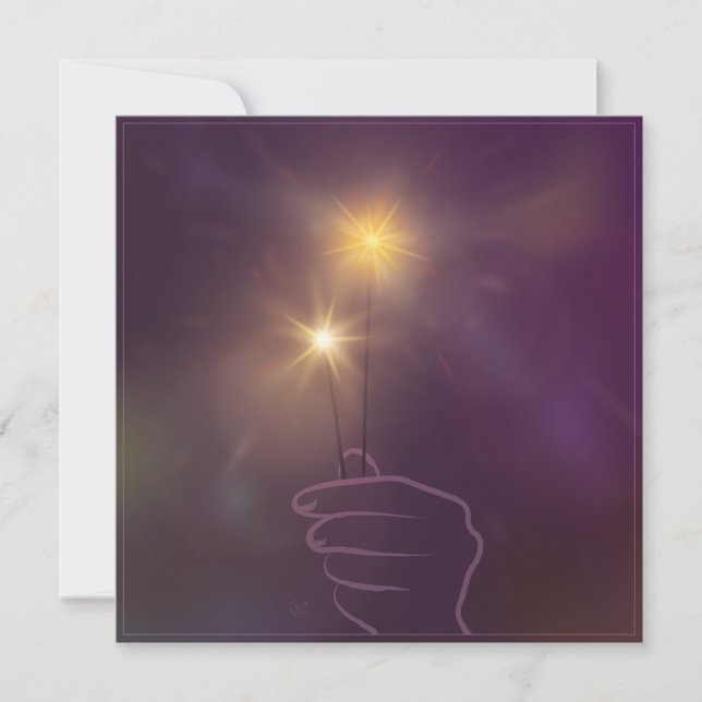 Greeting card "Light smuggler" (Front)