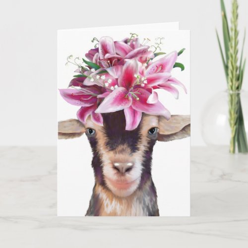 Greeting Card Lily the Goat